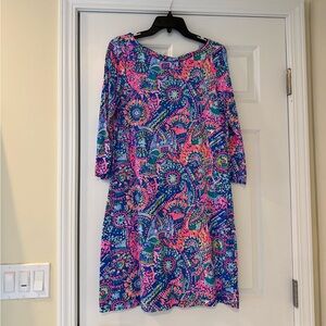 Lilly Pulitzer Colorful Paisley Long Sleeve Dress - Size M